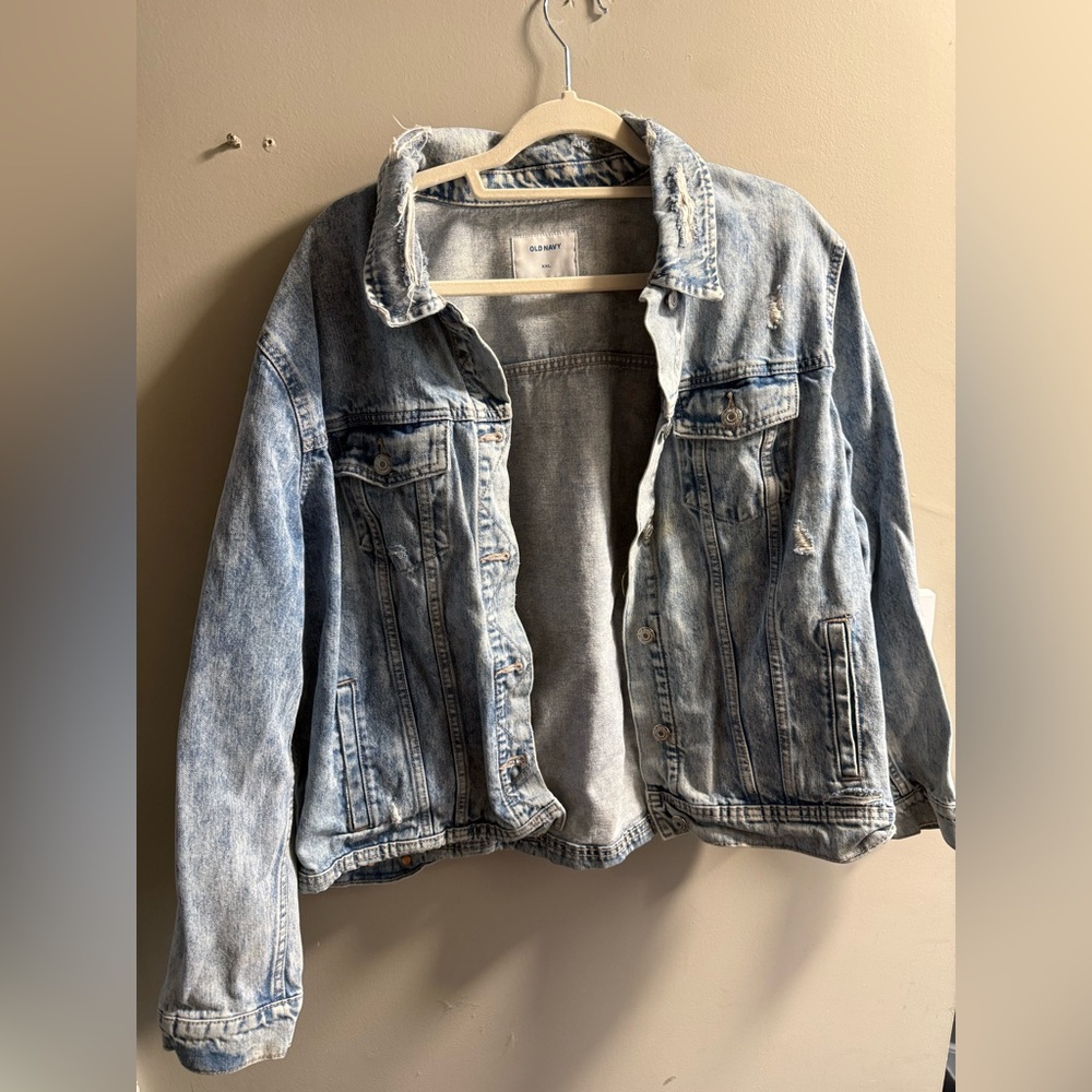 Old navy acid wash jean jacket